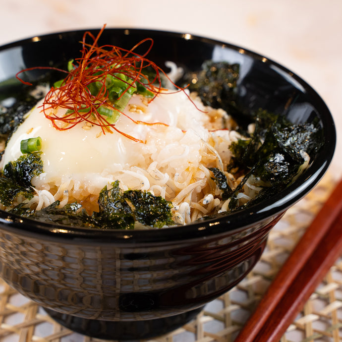 しらすの韓国風温玉のっけ丼